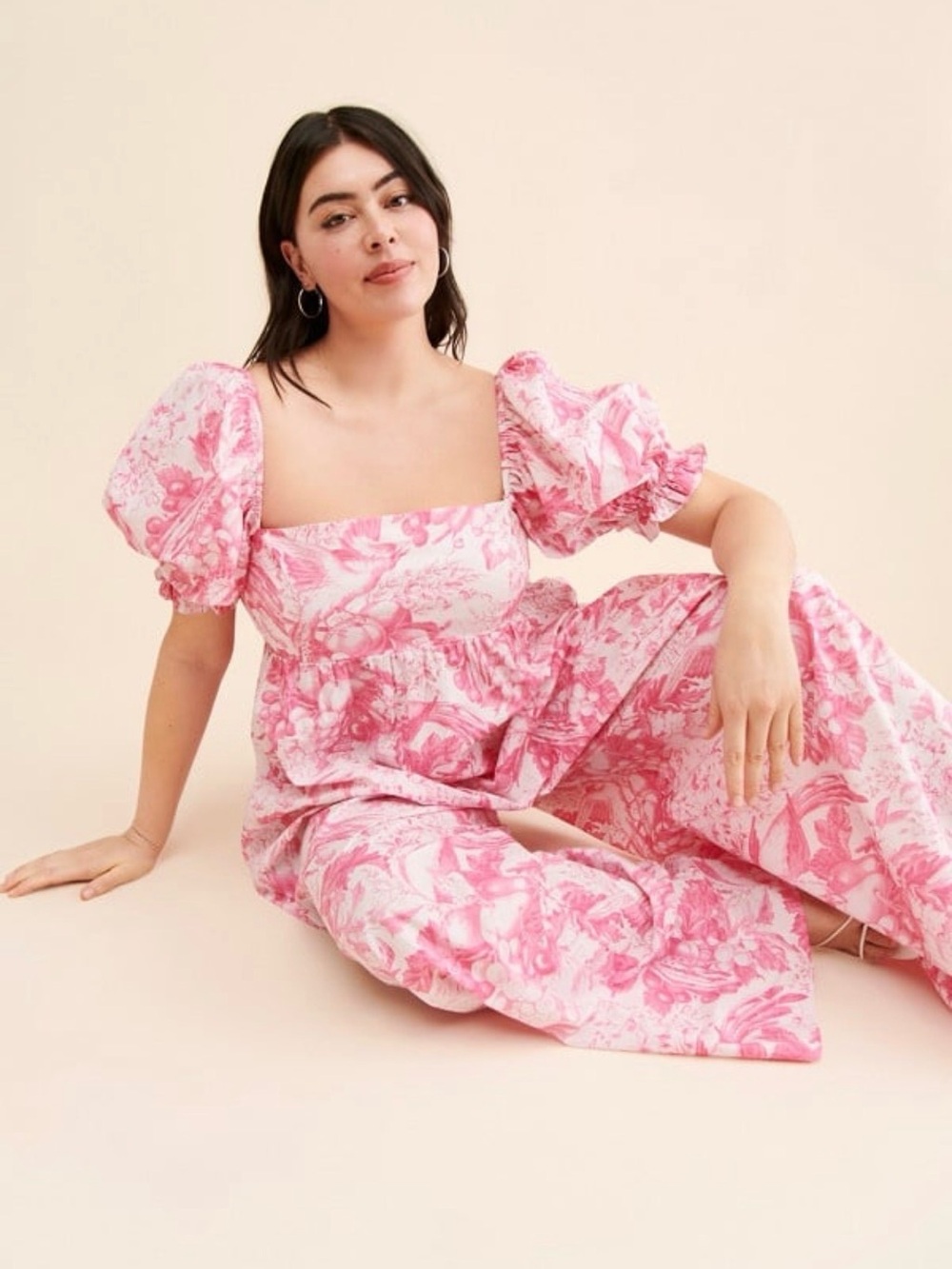 Selkie Pink Wide Leg Jumpsuit